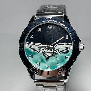 Philadelphia Eagles NFL Stainless Steel Men's Watch NEW!!